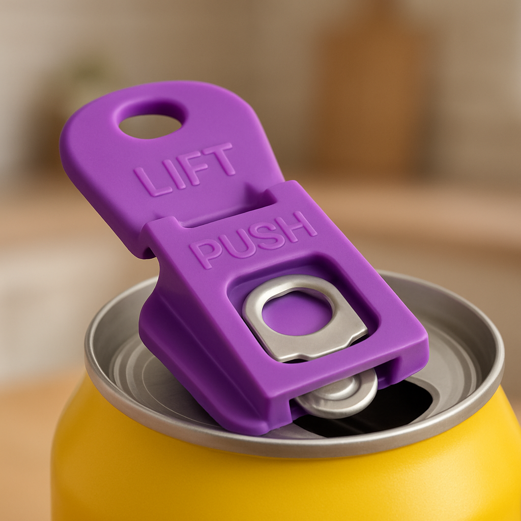 Can opener & drink protector