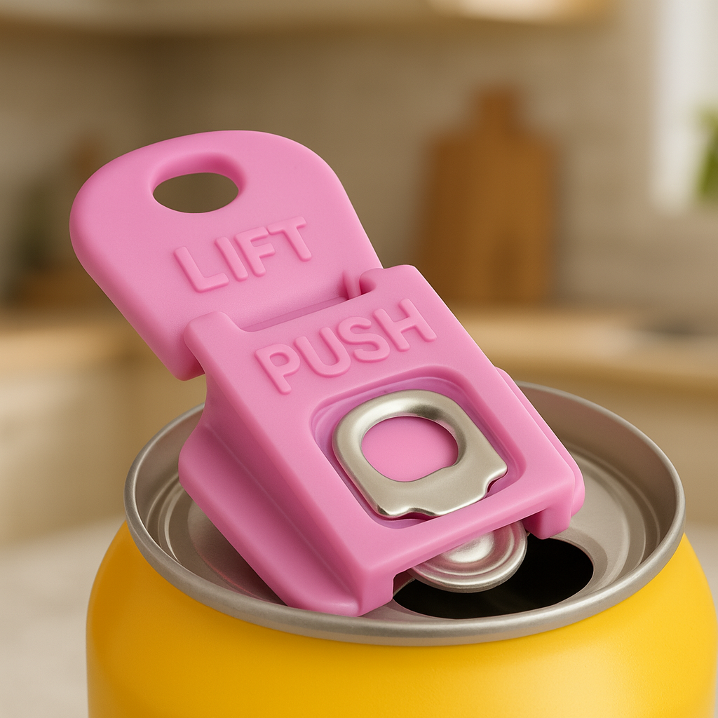 Can opener & drink protector